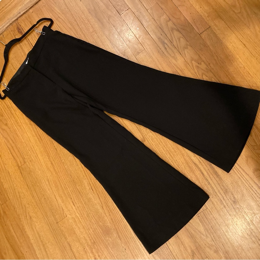 Zara Fluid Flare Pants Blogger Favorite Flared Long Flowing Trousers - Picture 3 of 15